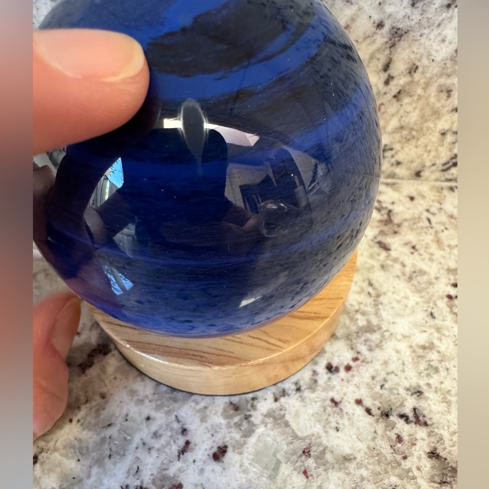 Whimsical Starry Sky Glass Sphere Celestial Dimmable Nightlight - Picture 10 of 10
